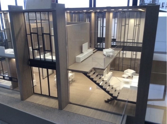 Image of Veneer Concept Model @ Ceiling Lighting Effect